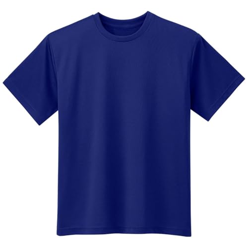 [ミドリ安全] 作業服 半袖 Tシャツ ポリエステル100％ ドライメッシュ 男女兼用 ストレッチ 吸汗 速乾 TS17 上 ネイビー S