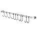 eForwish Stainless Steel Kitchen Rail Utensil Rack with 8 Hooks Hangers Wall Mounted(16