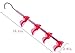 LOUISE MAELYS Rotating Handbag Hanger Rack Closet Organizer for Bag Ties Belt Scarf 4 Hooks Fuchsia