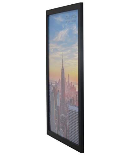 Frame Amo 16x24 Black Modern Wood Picture or Poster Frame, 1 inch Wide Border (1)