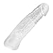 Couple Membrum Penis Case Cover Dick Overstriking Erection Ipsism Sexual Intrest Stick Wand Fun Rod Sleeve - Transparent。700828933947