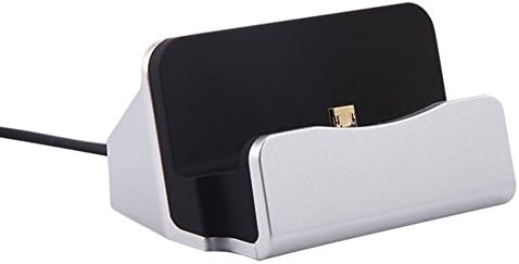USB Type C Dock, USB C Charger and Sync Dock,Desktop Dock Cradle Stand for Samsung A3,A5,Huawei P9,Nexus 6P/5X,LG G5 and other USB C mobiles(Silver)