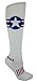 MOXY Socks Red, White, and Blue American Star Performance Knee-High Socks