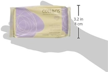 Cottons Panty Liners Long (17 cm), Ultra-Thin, Pack of 32, 100% Organic Cotton, Hypo-Allergenic, Breathable, Unscented - Image 4