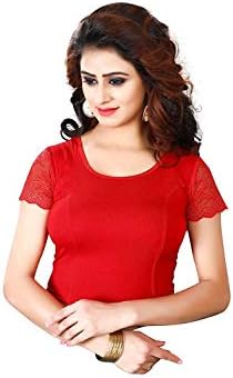 Readymade Stretchable Free Size U Neck Blouse For Women
