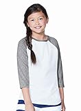 LAT Youth Jersey Crew Neck Raglan 3/4 Sleeve Baseball Tee