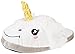 Oliasports Plush Unicorn Slippers, One Size, White