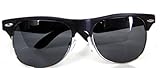 Handmade Wooden Sunglasses Semi-Rimless Black Duwood Polarized by Woodju