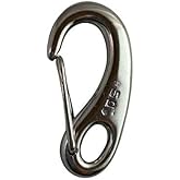 US STAINLESS Stainless Steel 316 Spring Gate Snap Hook Clip 2" Type K Polished (Passivated) Marine Grade Lobster Claw