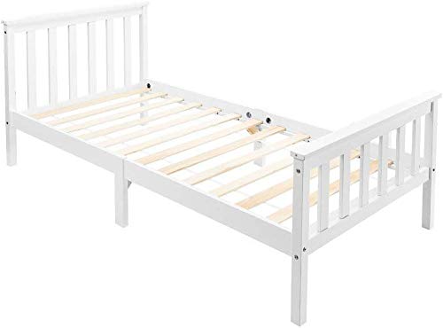 white pine single bed frame