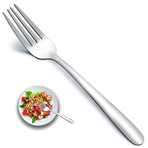 Gymdin 12Piece Forks Silverware, 8 Inches Food Grade Stainless Steel