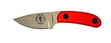 ESEE Knives Desert Tan CANDIRU Fixed Blade Knife with Orange G10 Handle and Molded Polymer Sheath