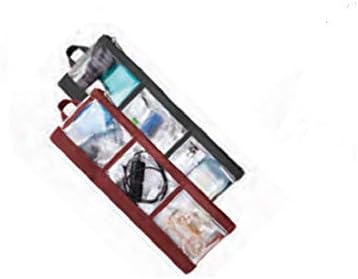 Travelon Set of two Accent Organizer, Black/Wine, One Dimension