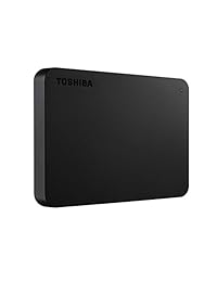 Toshiba Unidad de disco duro externa portátil HDTB410XK3AA Canvio Basics de 1 TB USB 3.0, negro