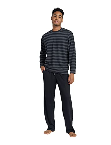 LAPASA Men's Soft Knit Pajama Sets Comfy Sleepwear