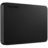 Toshiba HDTB410XK3AA Canvio Basics 1TB Portable External Hard Drive USB 3.0, Black