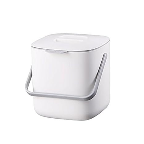 H Concept Modern Food Waste Compost Bin 6 9 X 7 1 X 7 Ivory