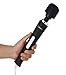 iLuxjoy FDA Approved Handheld Power Wand Massager with Cord Deep Tissue Massager Relieves Muscle Tension Body Aches Pains Sports Recovery 10-Speed Vibrations (Black Color)