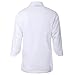 White chef uniforms unisex long and short sleeve coat catering jackets size 3XL, US Size L (Tag XXXL), White with Black