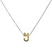 Initial Letter Necklace,Haluoo Stainless Steel Initial Letter Penadnt Necklace Dainty Tiny Heart Charm Choker Necklace Gold Plated Long Sweater Chain Necklace For Women Girls Birthday Gifts (J)thumb 1