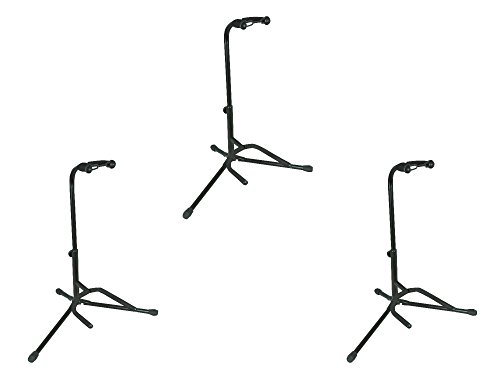 Musician's Gear Electric, Acoustic and Bass Guitar Stands (3-Pack)