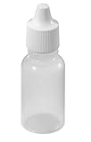 Idealgo Pack of 50 Plastic Bottle Eye Liquid Dropper Dropping Bottles (5ml)
