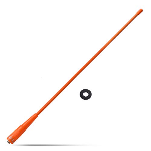 HYS-771N 15.6inch VHF/UHF Dual Band 144/430Mhz SMA-Female Antenna for Kenwood TK-360 TK-370 Baofeng/Pufeng UV-5R BF-F8+ SMA Male Ham Radio