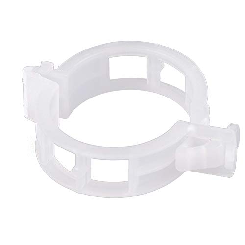 Ozzptuu 100PCS Plastic Plant Support Garden Clips Garden Twine Twist Ties for Tomato Vegetables Vine to Grow Upright,White