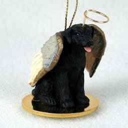 black lab angel ornament