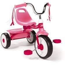 radio flyer pink tricycle with basket