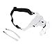 gerleek Headband Magnifier Head-Mounted with 2 LED Light- Hands Free Headband Magnifying Glasses Loupe Visor for Electronics, Crafts, Watch Repair, Jewelry, Hobby: 1.0X, 1.5X, 2.0X, 2.5X, 3.5X