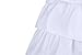 Wantdo Women's Bridal 4 Full Hoops 5 Ruffles Petticoat Hoop Skirt One Size White