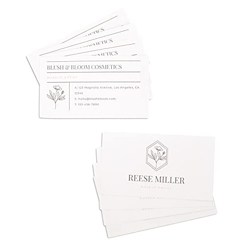 1000 Pieces Printable Business Cards, Perforated Card Stock Paper for ...