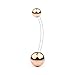 Ruifan 4PCS Pregnancy Sport Maternity Flexible Bioplast Belly Navel Button Ring Retainer 14G 1 1/2Inch (38mm) - Mix Color 2#