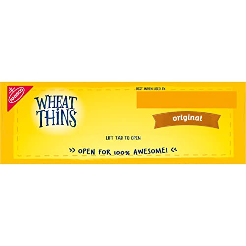 WHEAT THINS ORIGINAL SNACKS, WHOLE GRAIN WHEAT CRACKERS, SNACK CRACKERS, FAMILY SIZE, 14 OZ