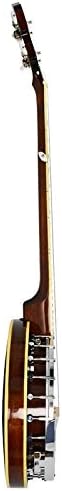 3rd Avenue Western 5 String Banjo with Remo Head Closed Solid Back with Gig Bag BJW01, Brown, 28*66 cm - Image 4