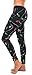 Tipsy Elves Women's Christmas Lights Leggings Holiday Pants (Small) Black