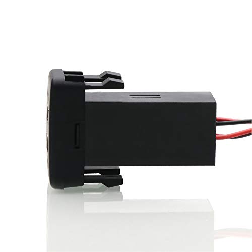QC3.0 Dual USB Power Socket, Quick Charge Car Charger USB Adapter for Smart Phone PDA iPad iPhone Android GPS Use for Toyota