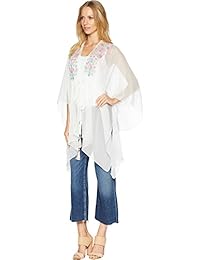 BCBGeneration Kimono para mujer con cuello bordado