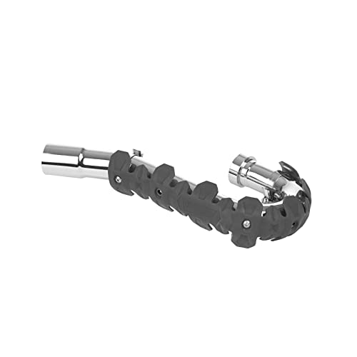 POLISPORT 8483800006 Armadillo Head 40 cm Universal Exhaust Protector for 4-Stroke Motorcycles Combines Stainless Steel and Lightweight Elastomer Resistant to High Temperatures in Nardo Grey