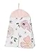 Sweet Jojo Designs 9-Piece Blush Pink, Grey and White Shabby Chic Watercolor Floral Baby Girl Crib Bedding Set with Bumper Rose Flower Polka Dot