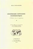 grammaire japonaise systématique (2e édition) by