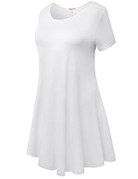 BELAROI - Vestido de manga corta para mujer