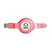 Retractable iPhone Cable, Apple Certified Lightning Cable 3.3 feet [1 Meter] Charger for iPhone 6s / 6s Plus / 6 / 6 Plus / 5 / iPad / iPad Pro /iPad Air / iPad Mini [Gear Beast]