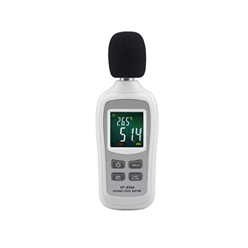 Zyj Digital Sound Level Meter Decibel Recorder Tester 35-135dB Noise Decibel LCD Analyzer Tester White Color Screen Edition