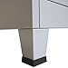 Festnight Office Steel Locker Cabinet with 2 Doors Gray 35.4