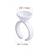 300 PCS Makeup Rings Disposable Plastic Nail Art Glue Eyelash Extension Rings