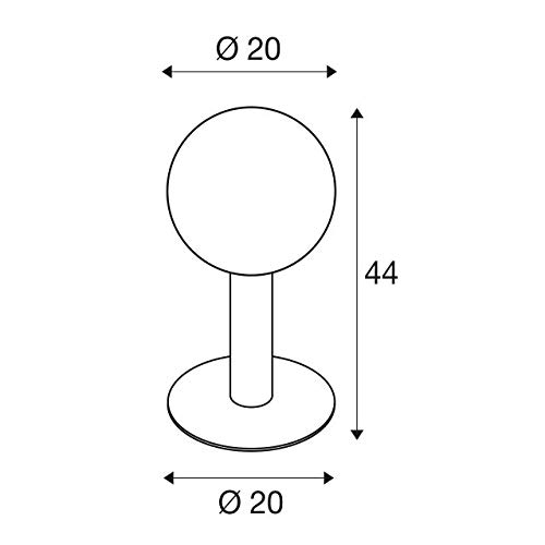 SLV GLOO PURE 44 Pole, Outdoor Stehleuchte, E27, anthrazit, IP44 – Bild 3