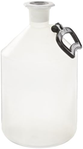 Vitlab Polypropylene Narrow Mouth Reagent Bottle With Stoppers NS 45/40, 5000mL Capacity