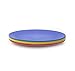 KX-WARE Plastic Plates Set of 6 - Unbreakable and Reusable 9.875 inches Dinner Plates, Multicolor | Dishwasher Safe, BPA Free